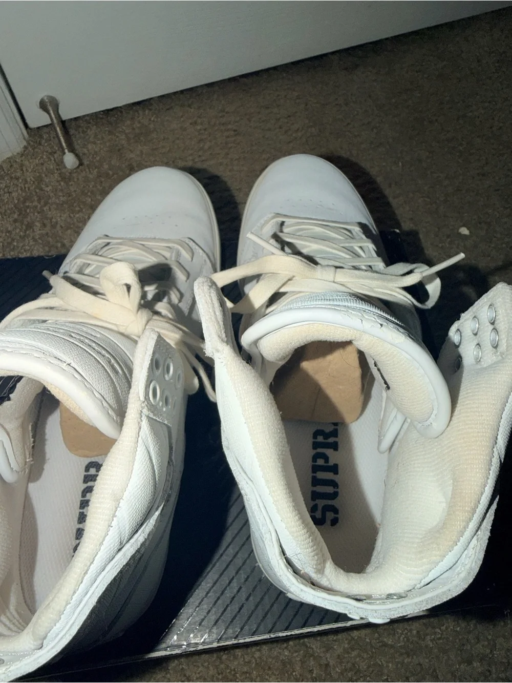 Supra Skytop Chad Muska Pro Model White High Top Sneakers Men’s Size 8.5